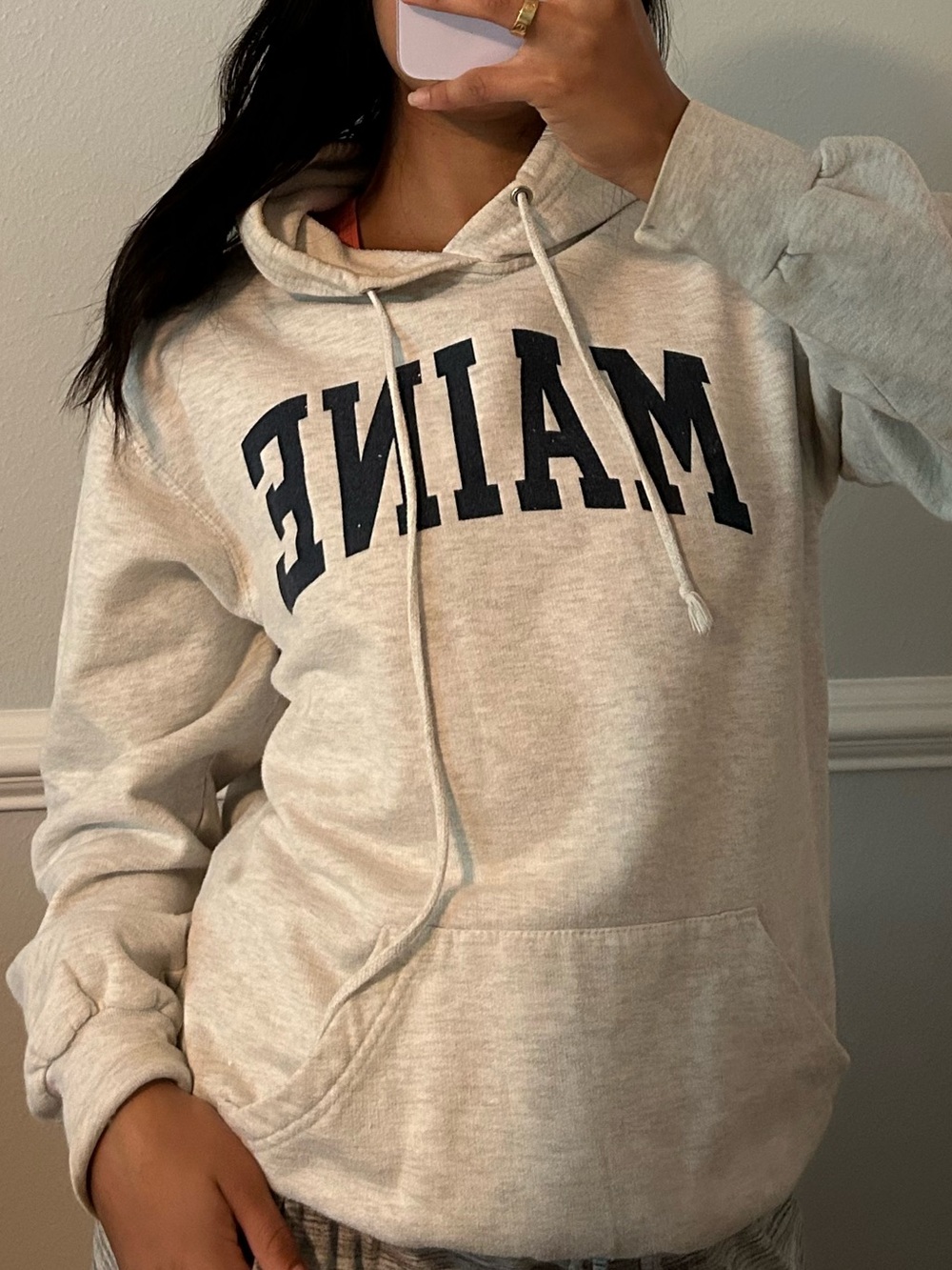 MV Sport Light Gray MAINE Pullover Hoodie